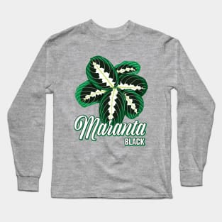 Maranta Black Long Sleeve T-Shirt